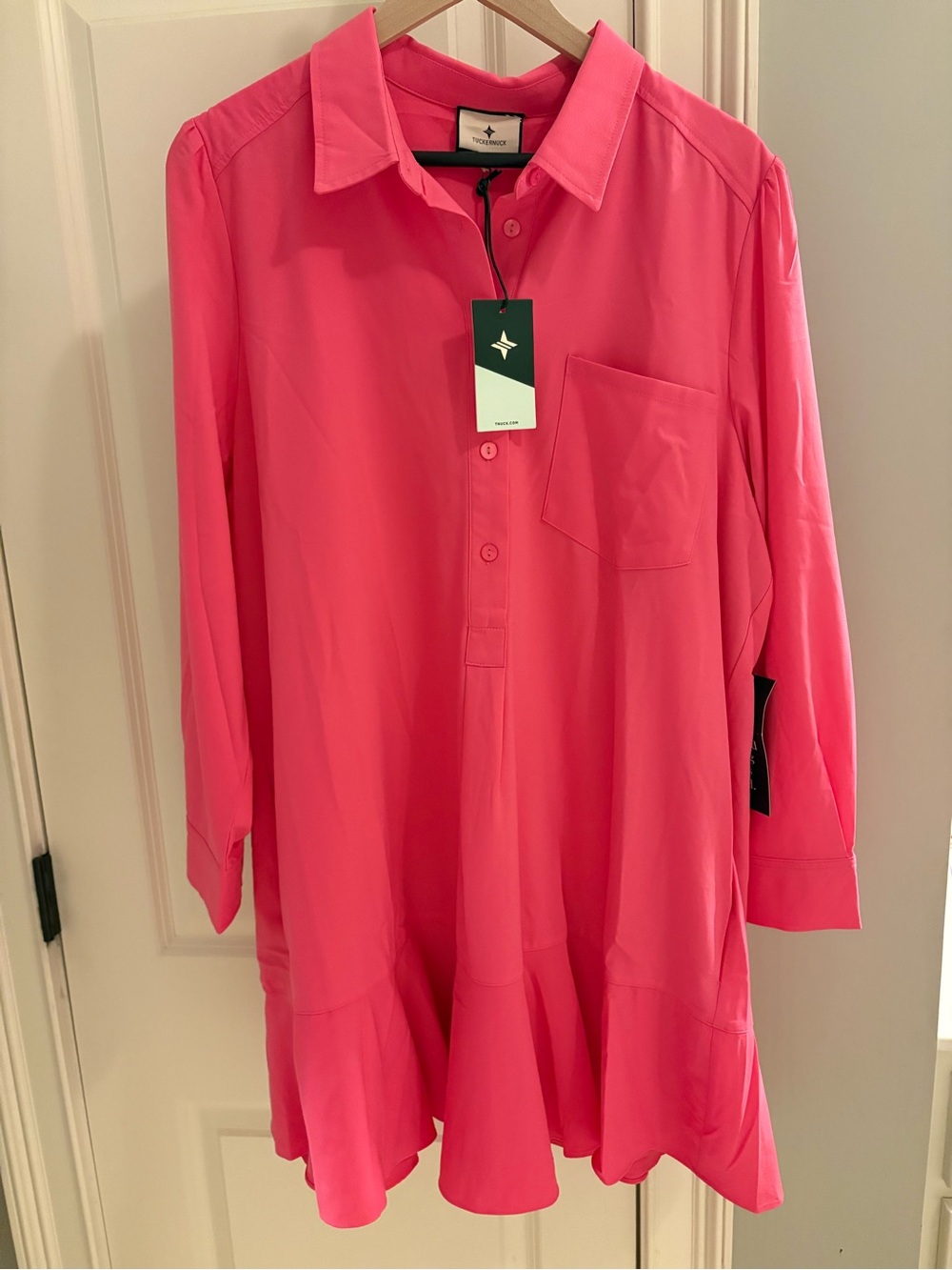 Tuckernuck Callahan Hot Pink Shirt Dress - NWT